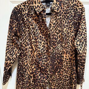 Lane Bryant Leopard Print Blouse NWOT